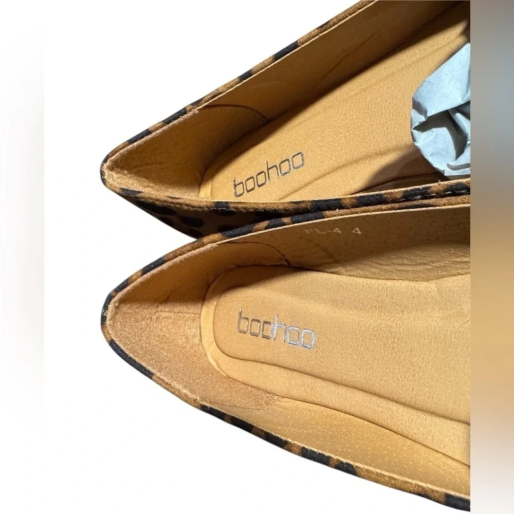 Boohoo Leopard Ballet Flats | Size 4 | New in Box NIB